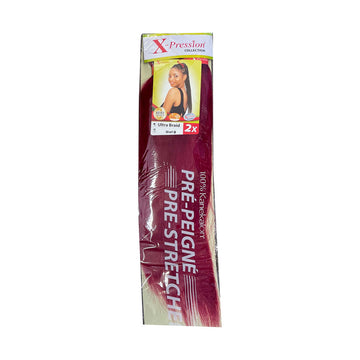 Hair extensions X-Pression Pre Peigne Burgundy 2 Units