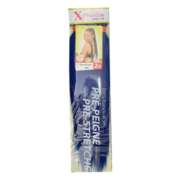 Hair extensions X-Pression Pre Peigne Blue 2 Units