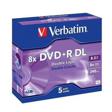 DVD-R Verbatim8,5 GB 8x 5 pcs 5 Units 8,5 GB 8x (5 Units)