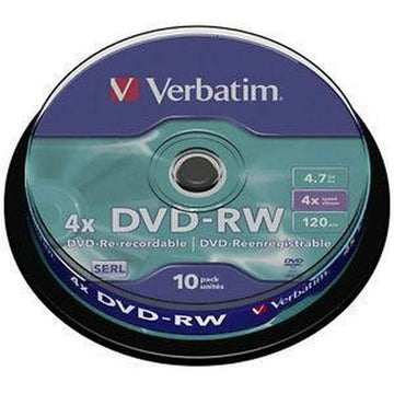 DVD-RW Verbatim10 Units Black 4,7 GB 4x (10 Units)