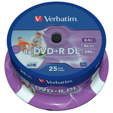 DVD-R Verbatim25 Units 8,5 GB 8x