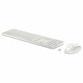 Keyboard and Wireless Mouse HP 4R016AA White Spanish Qwerty