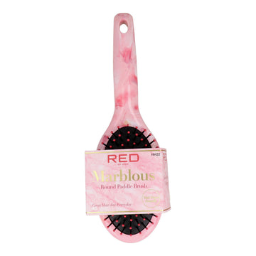 Detangling Hairbrush Red Kiss Kiss Marblous Pink Circular