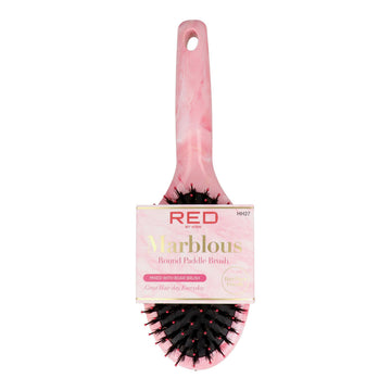 Detangling Hairbrush Red Kiss Kiss Marblous Pink Circular