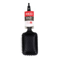 Detangling Hairbrush Red Kiss Kiss Rubberized Black Squared