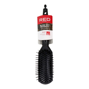 Detangling Hairbrush Red Kiss Kiss Rubberized Black