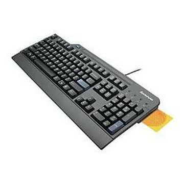 Keyboard with Reader Smartcard Lenovo 4X30E51034 Spanish Qwerty Black