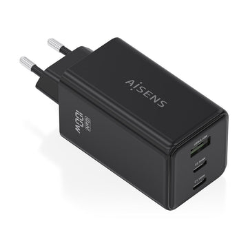 Wall Charger Aisens GAN Black 100 W