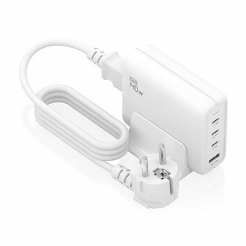 Wall Charger Aisens GAN White 140 W