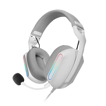 Headphones with Microphone Mars Gaming MHPROW White