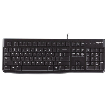 Keyboard Logitech K120 Black Spanish Qwerty Qwerty US