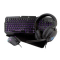 Keyboard and Mouse CoolBox DEEPGAMING XWING2 Black Spanish Qwerty