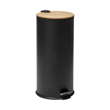 Waste bin 5five Simply Smart Baltik Black Bamboo 30 L