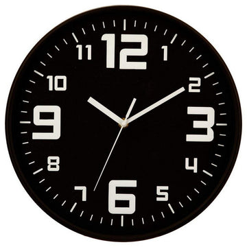 Wall Clock 5five Simply Smart Black polypropylene Ø 30 cm