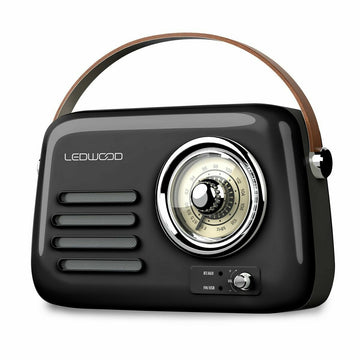 Transistor Radio Ledwood ALMA NEGRO Black 30 W