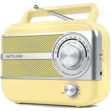 Radio Muse M056AG Yellow AM/FM Retro
