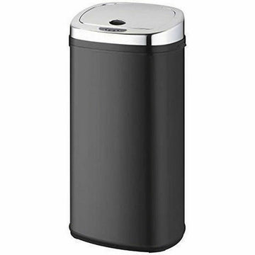 Waste bin Kitchen Move Black Metal Stainless steel 42 L