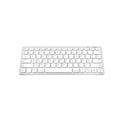 Bluetooth Keyboard Bluestork BS-KB-MICRO/BT/SP White Silver Spanish Qwerty