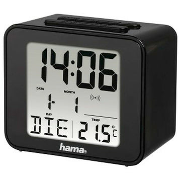 Alarm Clock Hama Cube Black