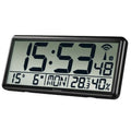 Wall Clock Hama Jumbo Black Plastic