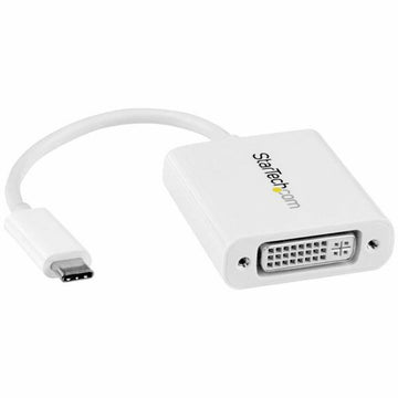 USB C to DVI Adapter Startech CDP2DVIW White