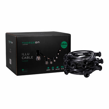 String lights Thorgeon Black 2000 W 50