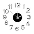 Wall Clock Sticker White Silver ABS EVA Ø 35 cm (6 Units)