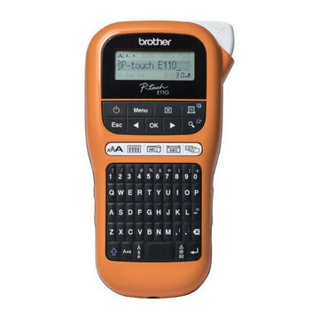 Portable Electric Label Maker Brother PTE110VP LCD Orange Black/Orange