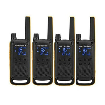 Walkie-Talkie Motorola 188082 (4 Pcs) Black Yellow