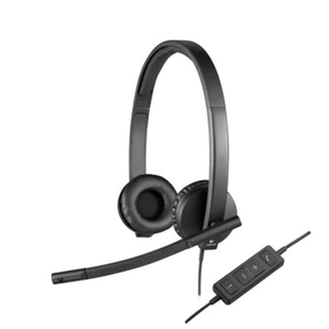 Headphones with Headband Logitech H570e Black