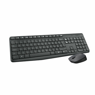 Keyboard and Wireless Mouse Logitech ‎920-007919 QWERTY Grey