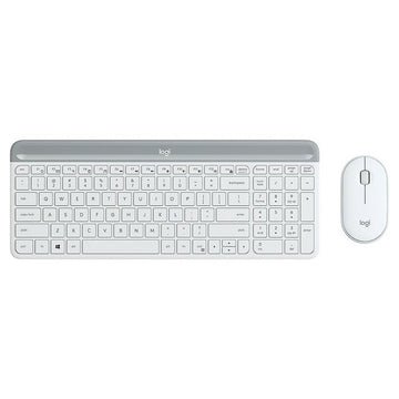 Keyboard and Mouse Logitech MK470 White French AZERTY