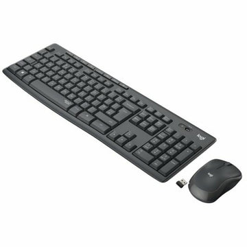 Keyboard Logitech Black Spanish Qwerty