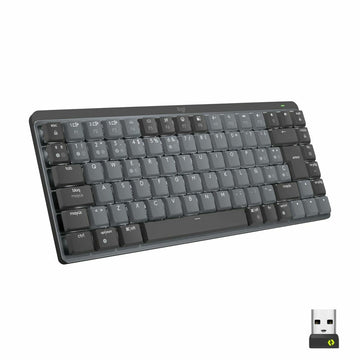 Bluetooth Keyboard Logitech MX Mini Mechanical Black Grey Qwerty US