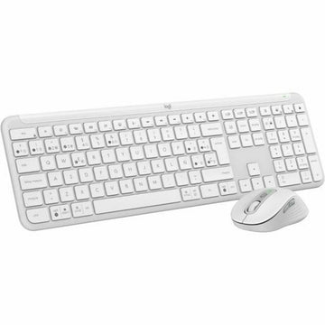 Keyboard and Mouse Logitech 920-012596 White Spanish QWERTY