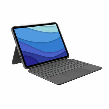 iPad Case + Keyboard Logitech 920-010145 Grey QWERTY