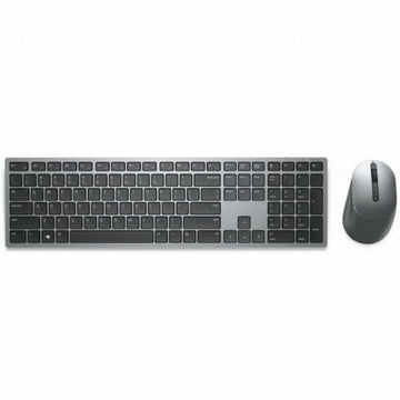 Keyboard and Wireless Mouse Dell Grey Spanish Qwerty