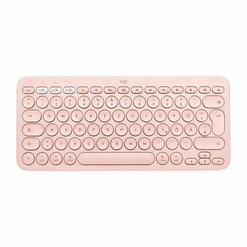 Keyboard Logitech 920-010400 Pink Spanish Qwerty