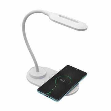 LED Lamp with Wireless Charger for Smartphones Denver Electronics LQI-55