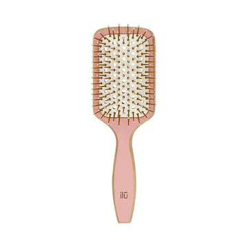 Detangling Hairbrush Ilū Bamboom Pink Squared