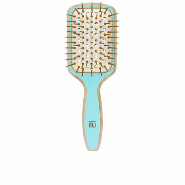 Detangling Hairbrush Ilū Bamboom Blue Squared