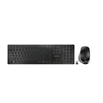 Keyboard and Wireless Mouse Cherry JD-9500ES-2 Grey Spanish Spanish Qwerty