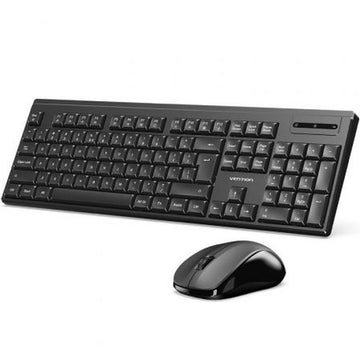 Keyboard and Wireless Mouse Vention KTZB0-ES Black
