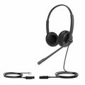 Headphones with Microphone Yealink YHS34-DUAL Black