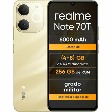 Smartphone Realme NOTE 70T Octa Core 4 GB RAM 256 GB Golden 6,74"