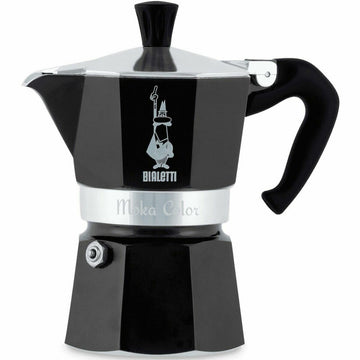 Italian Coffee Pot Bialetti MOKA EXPRESS Black Aluminium 200 ml
