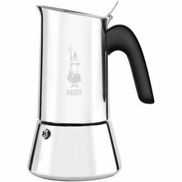 Italian Coffee Pot Bialetti NEW VENUS Silver Metal Stainless steel