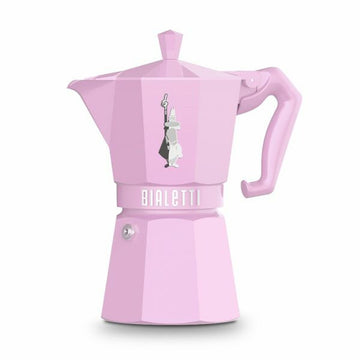 Italian Coffee Pot Bialetti MOKA EXCLUSIVE Pink Aluminium 6 Cups
