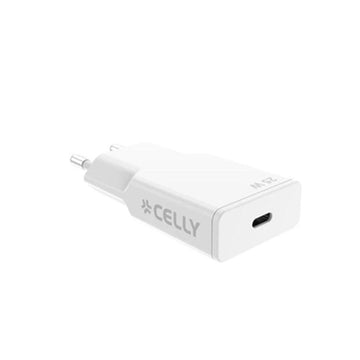 Wall Charger Celly SLIMTC1C25WWH