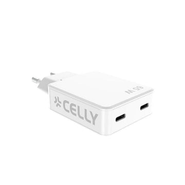 Wall Charger Celly SLIMTC2C65WWH